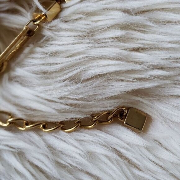 VINTAGE gold geometrical waist belt 39 inches long